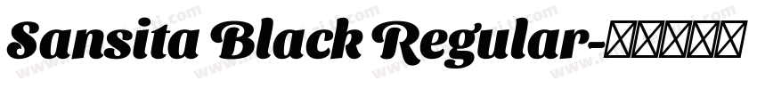 Sansita Black Regular字体转换